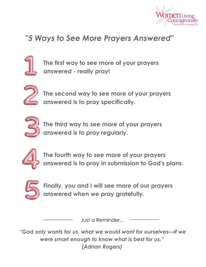 It's always amazing to know that God hears and answers our prayers. Here are five ways to see more of your prayers answered.